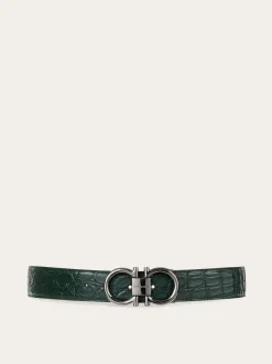 Adjustable Gancini belt - Men
