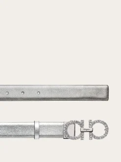 Adjustable Gancini belt - Women