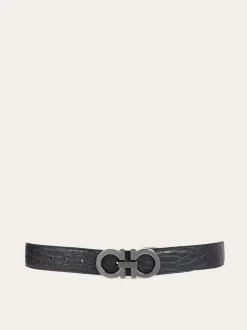 Adjustable Gancini belt - Men