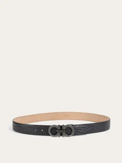 Adjustable Gancini belt - Men