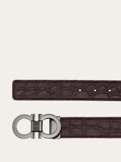 Adjustable Gancini belt - Men