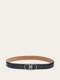 Adjustable Gancini belt - Men