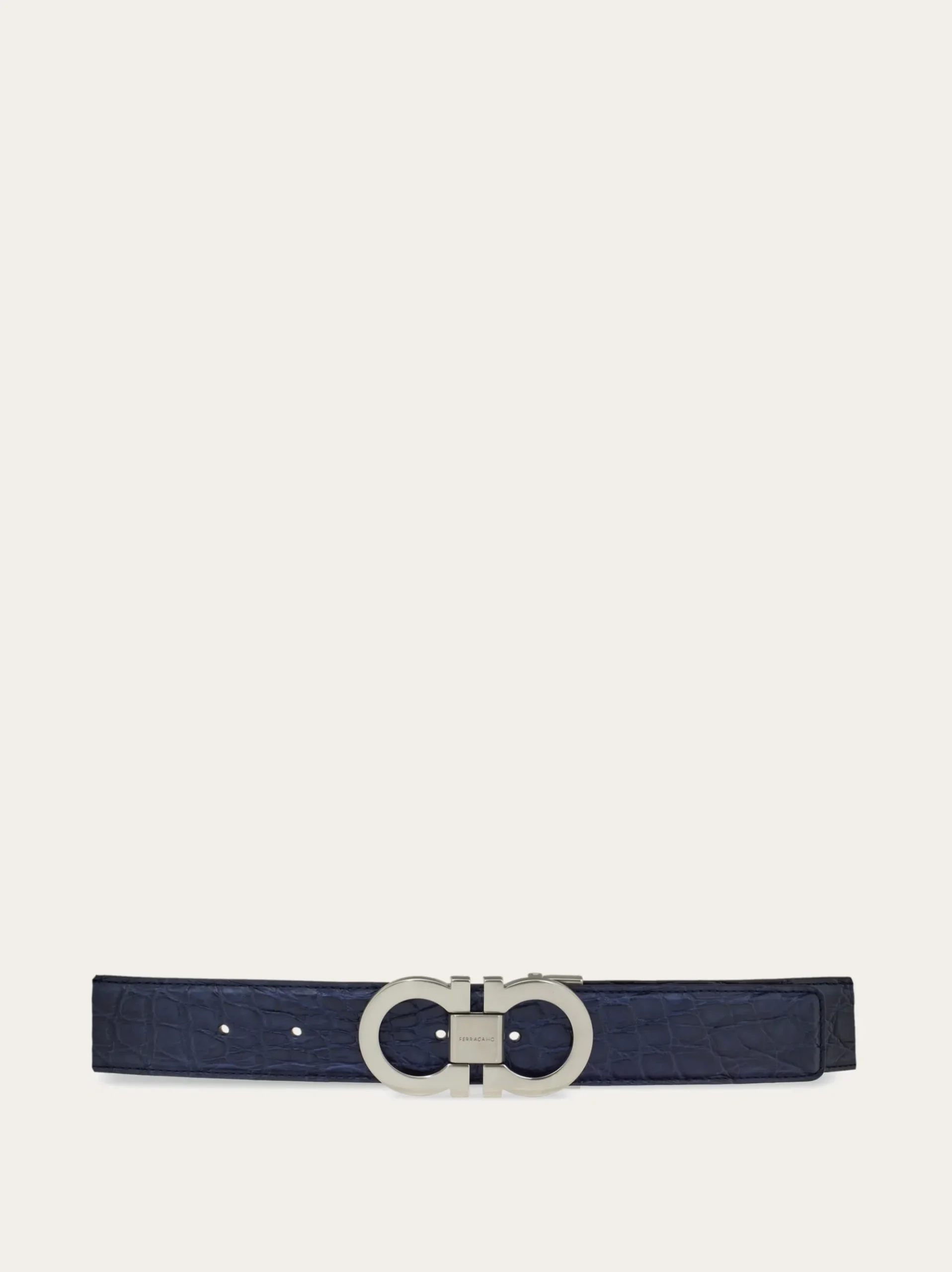 Adjustable Gancini belt - Men