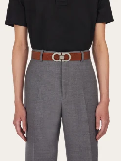 Adjustable Gancini belt - Men