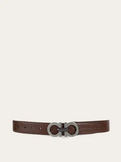 Adjustable Gancini belt - Men