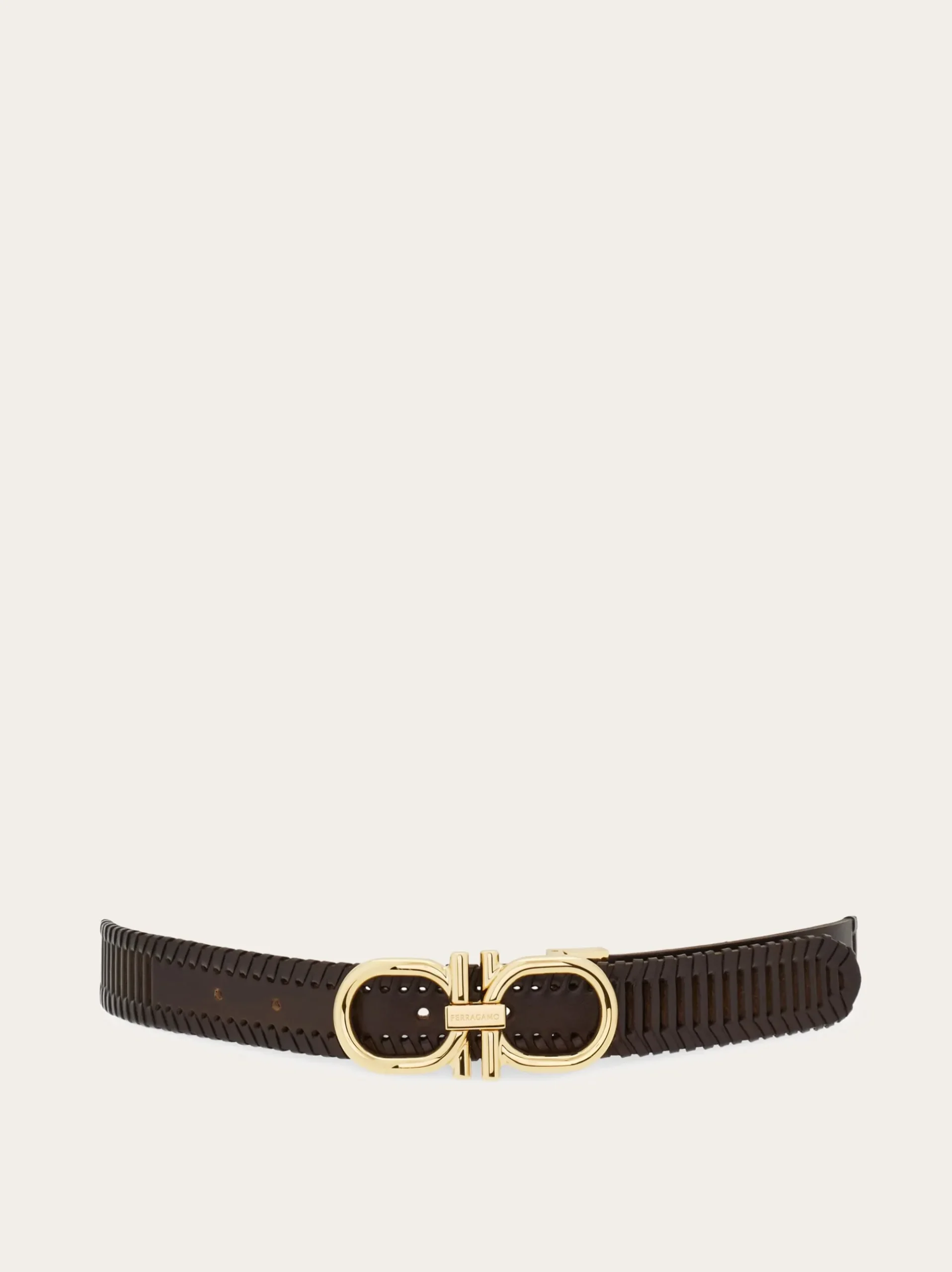Adjustable Gancini belt - Men