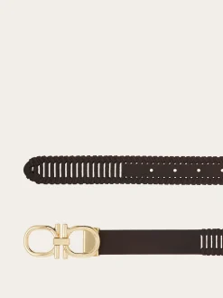 Adjustable Gancini belt - Men