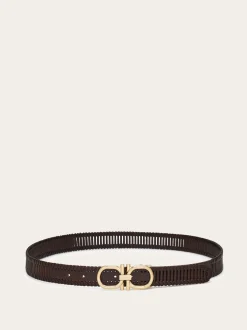 Adjustable Gancini belt - Men