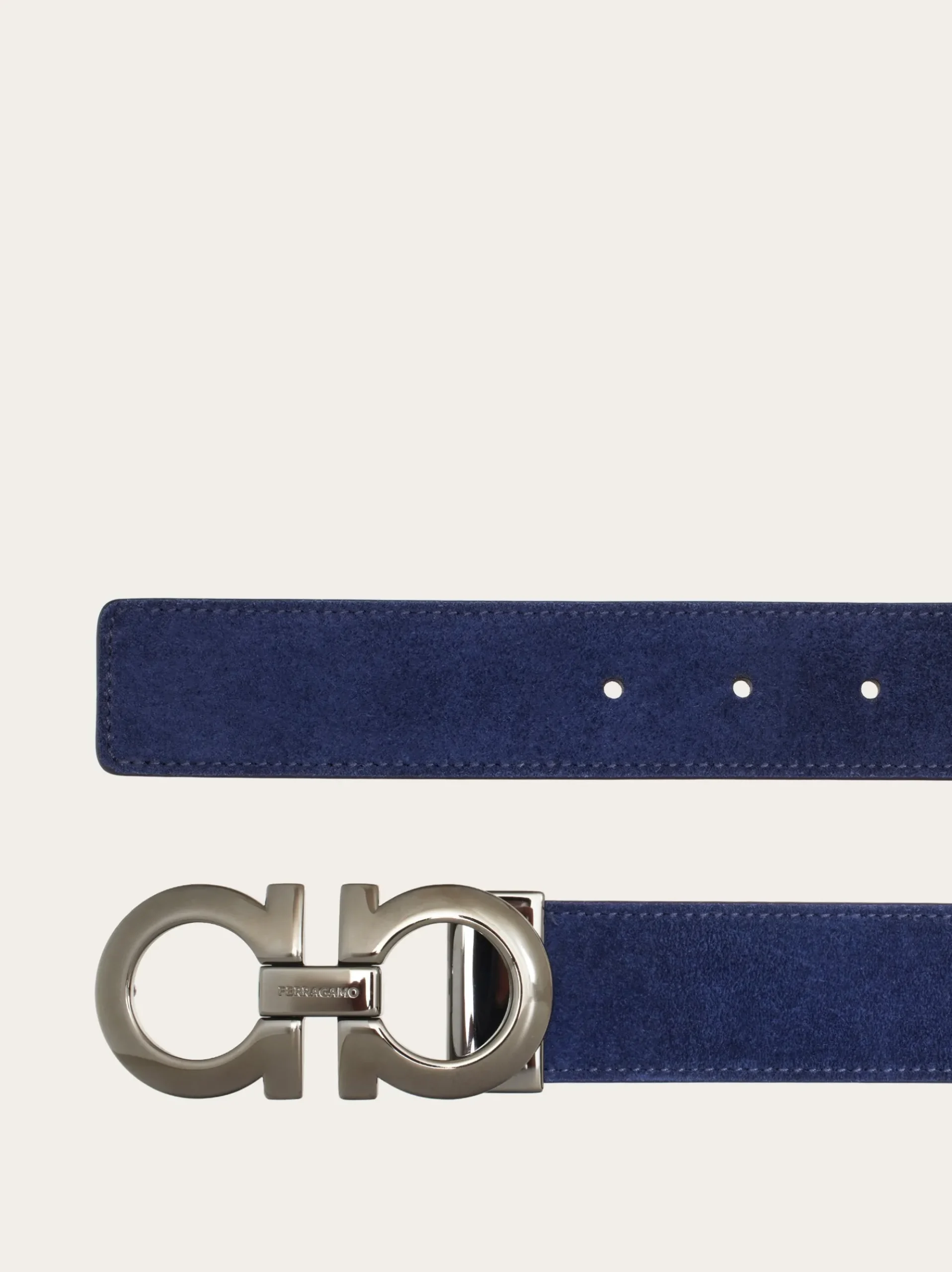 Adjustable Gancini belt - Men