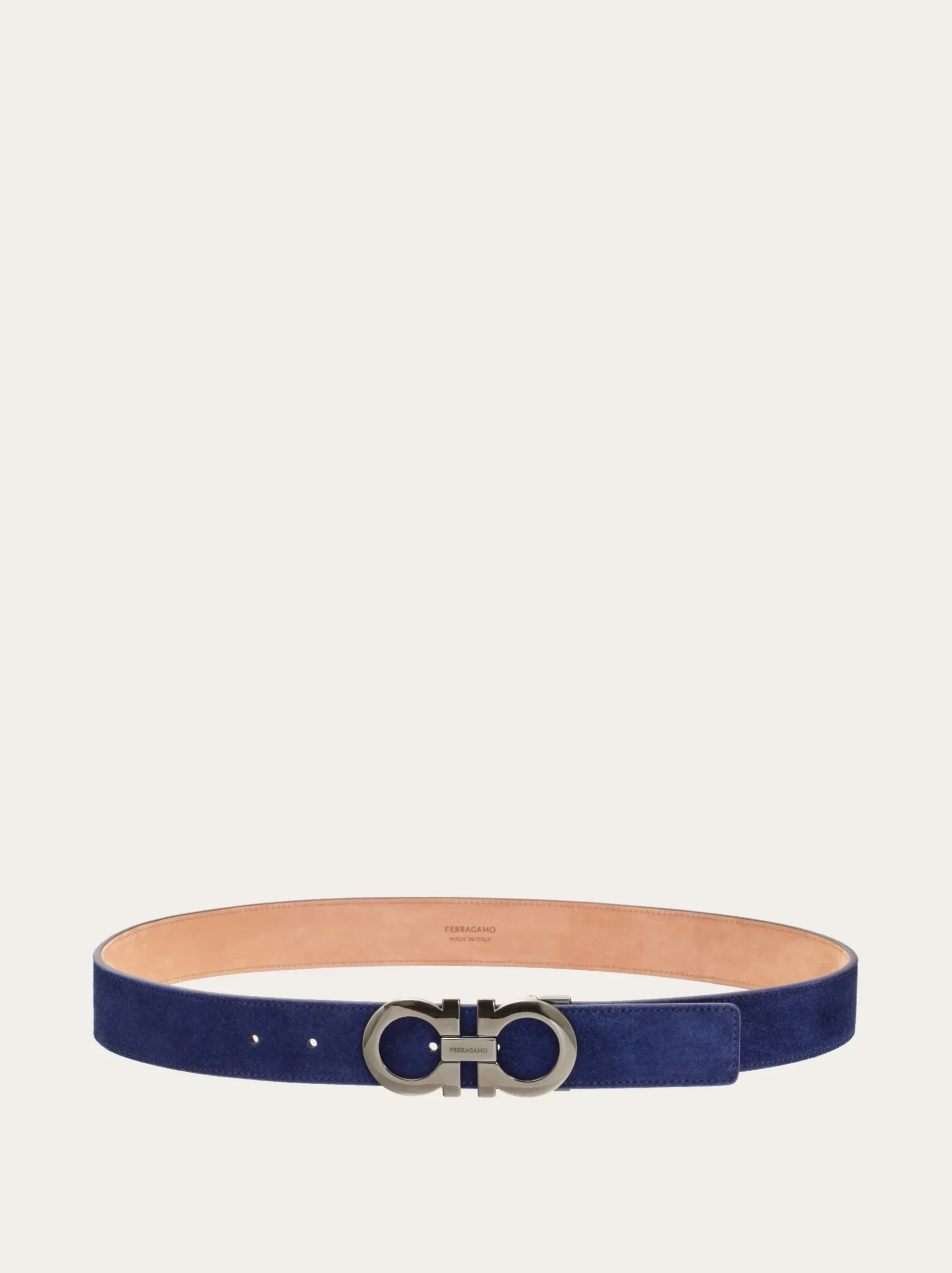 Adjustable Gancini belt - Men