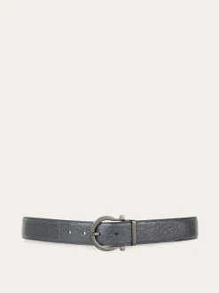 Adjustable Gancini belt - Men