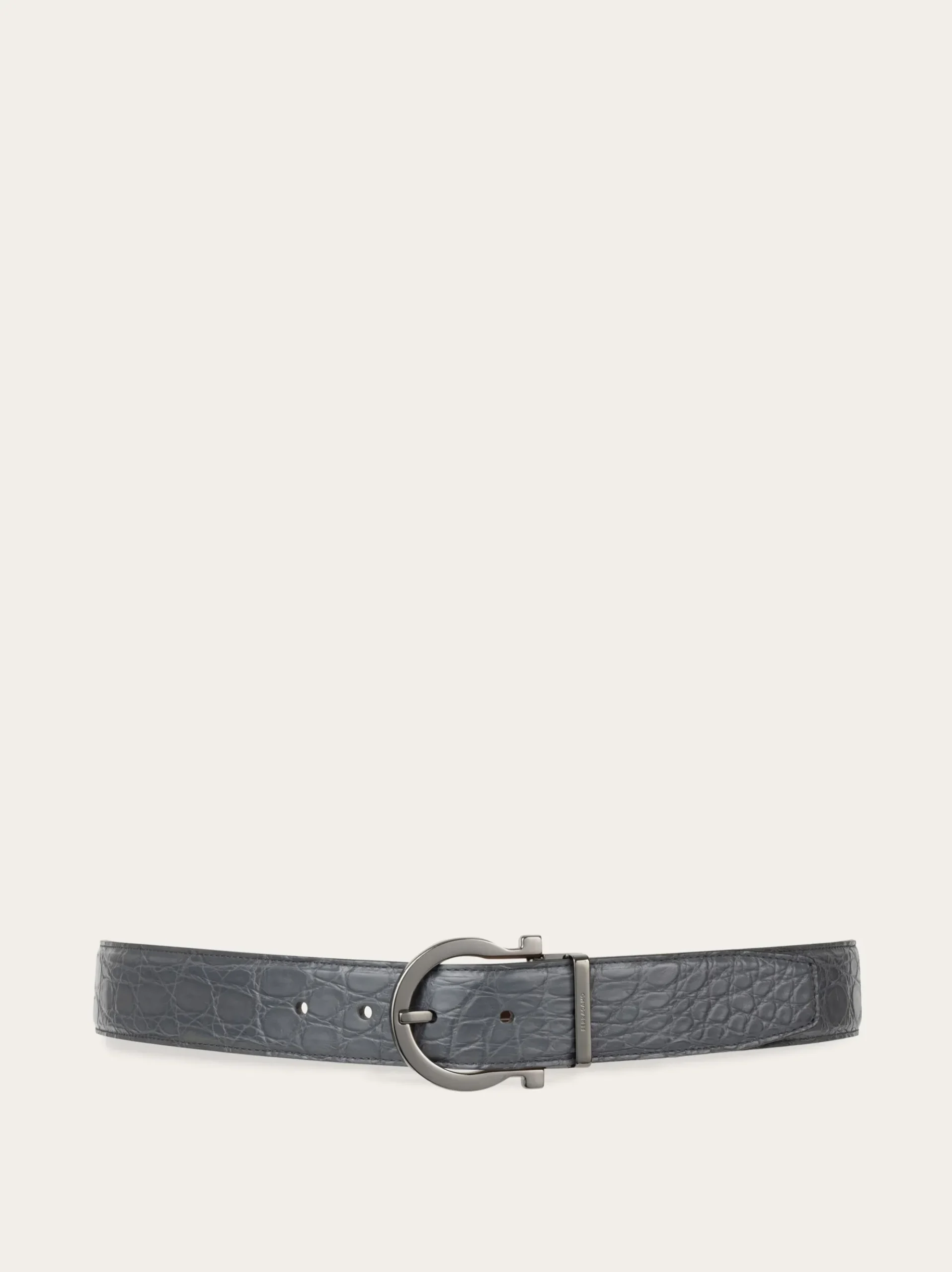 Adjustable Gancini belt - Men