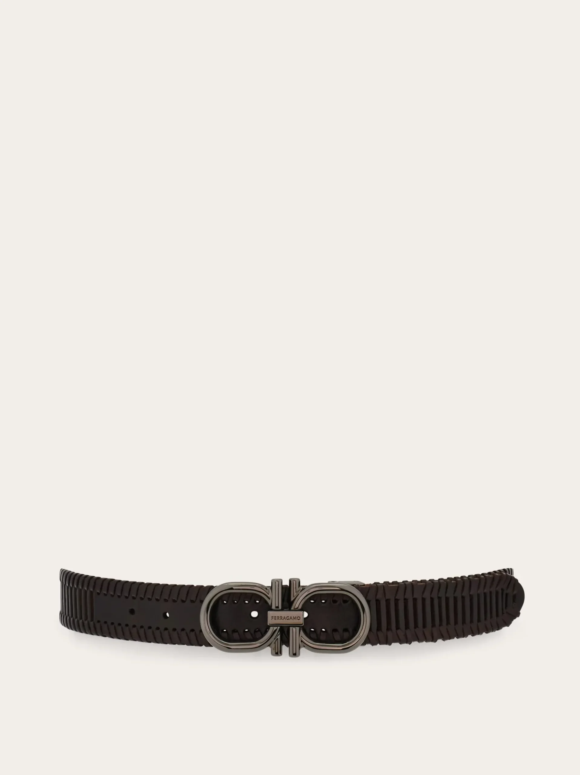 Adjustable Gancini belt - Men