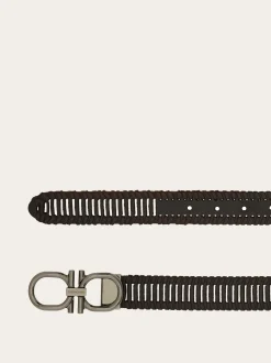 Adjustable Gancini belt - Men