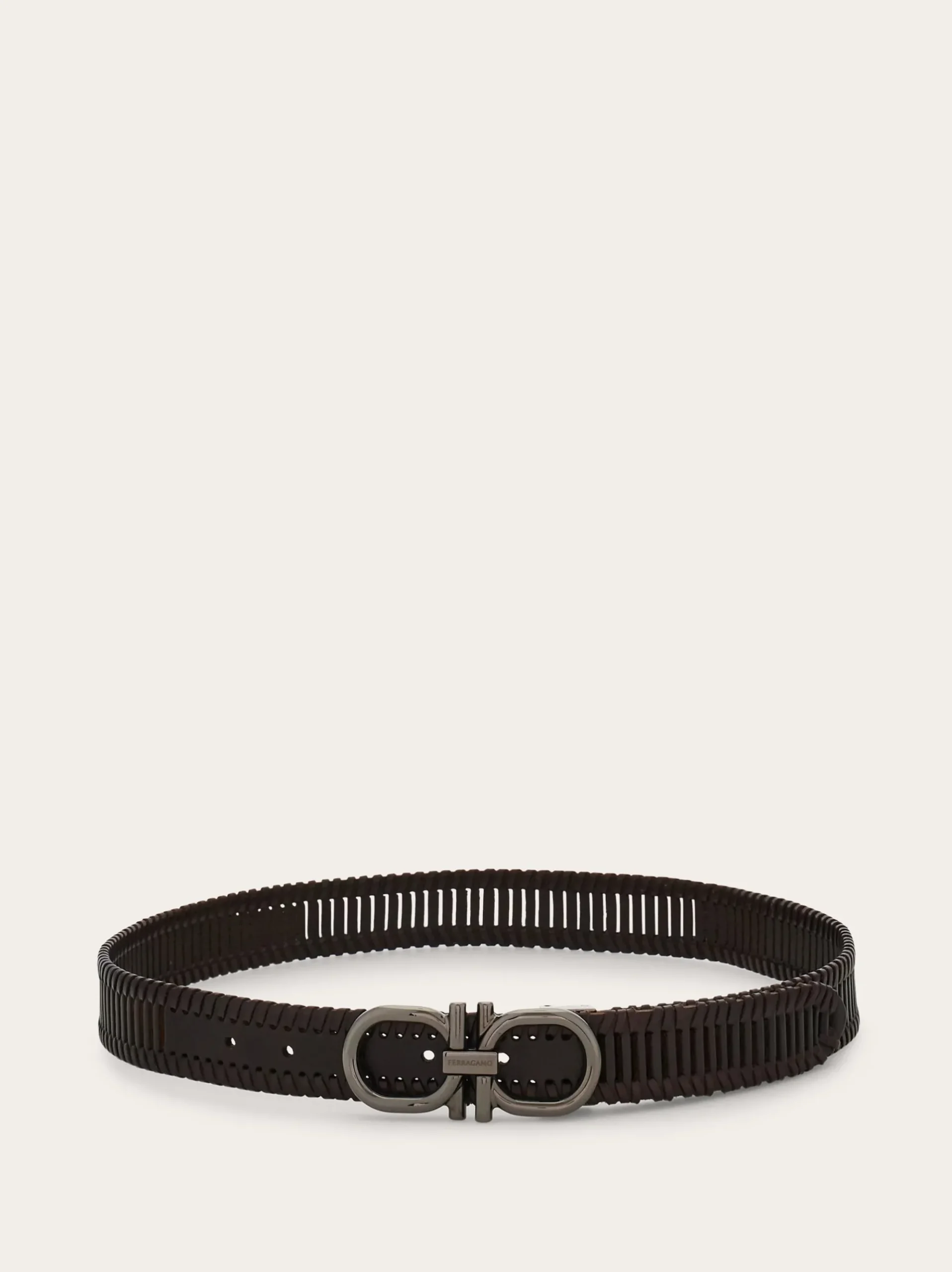 Adjustable Gancini belt - Men