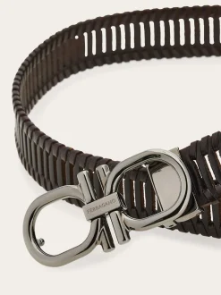 Adjustable Gancini belt - Men