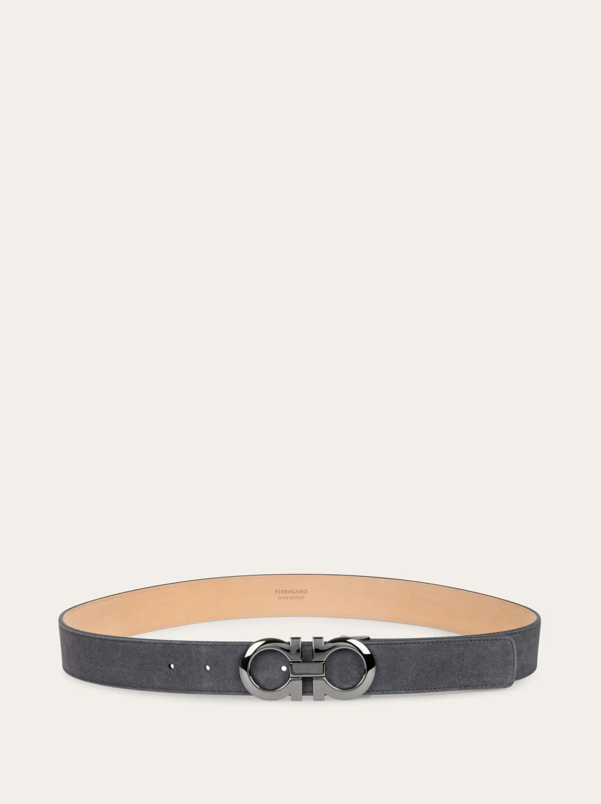 Adjustable Gancini belt - Men
