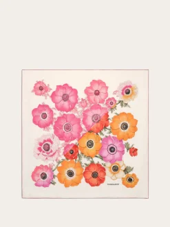 Anemone print silk scarf - Women