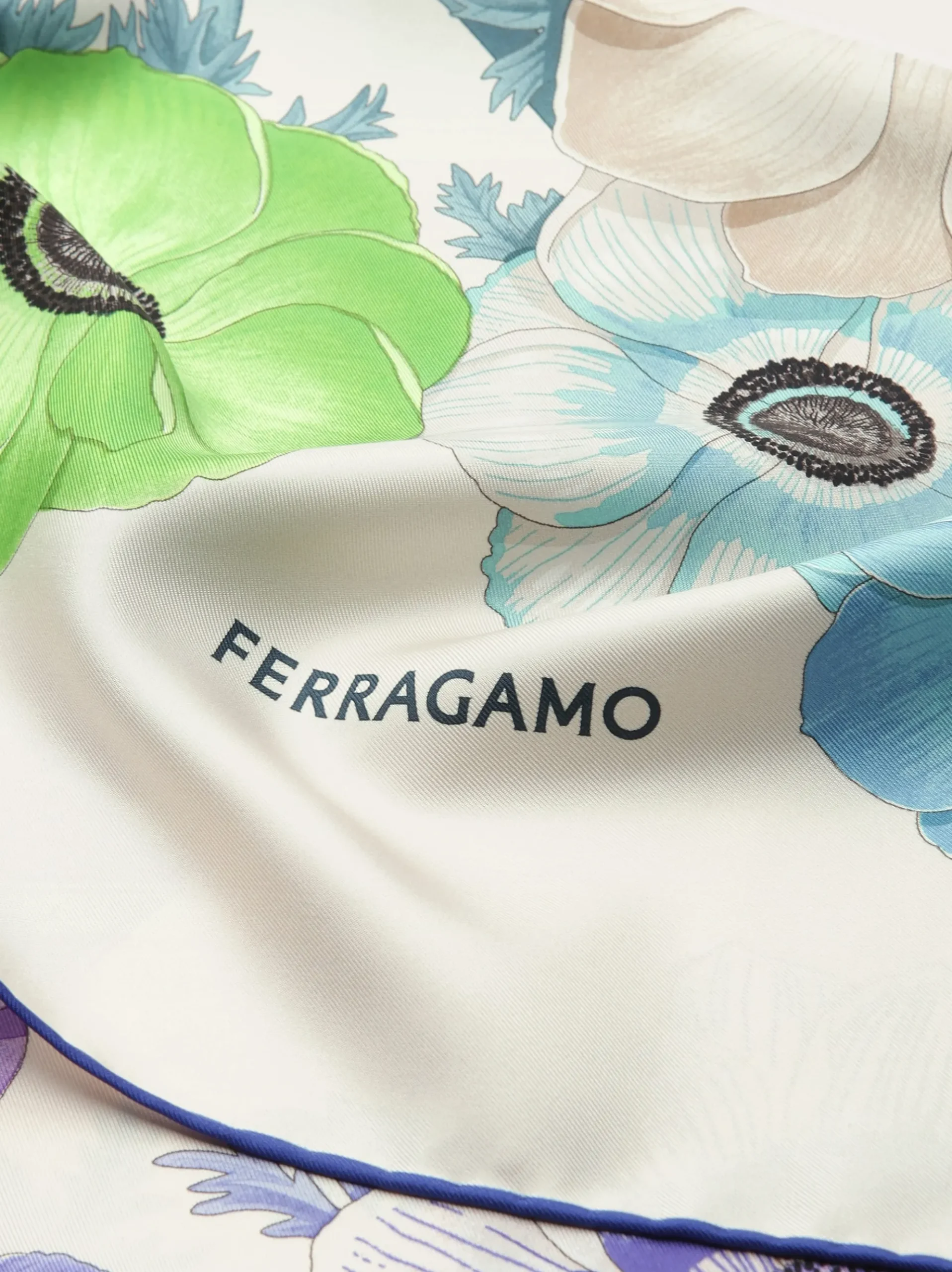 Anemone print silk scarf - Women