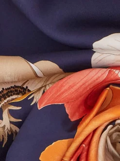 Anemone print silk scarf - Women