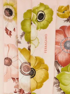 Anemone print silk scarf - Women