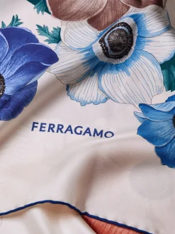 Anemone print silk scarf - Women