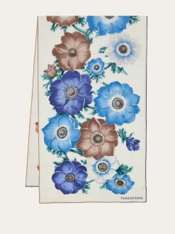 Anemone print silk scarf - Women