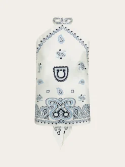 Arabesque print foulard top - Women