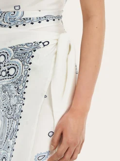 Arabesque print silk sarong - Women