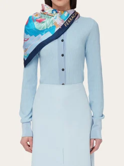 Atelier print silk scarf - Women