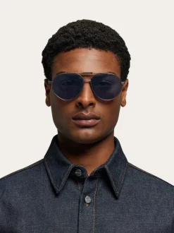 Aviator frame sunglasses - Men