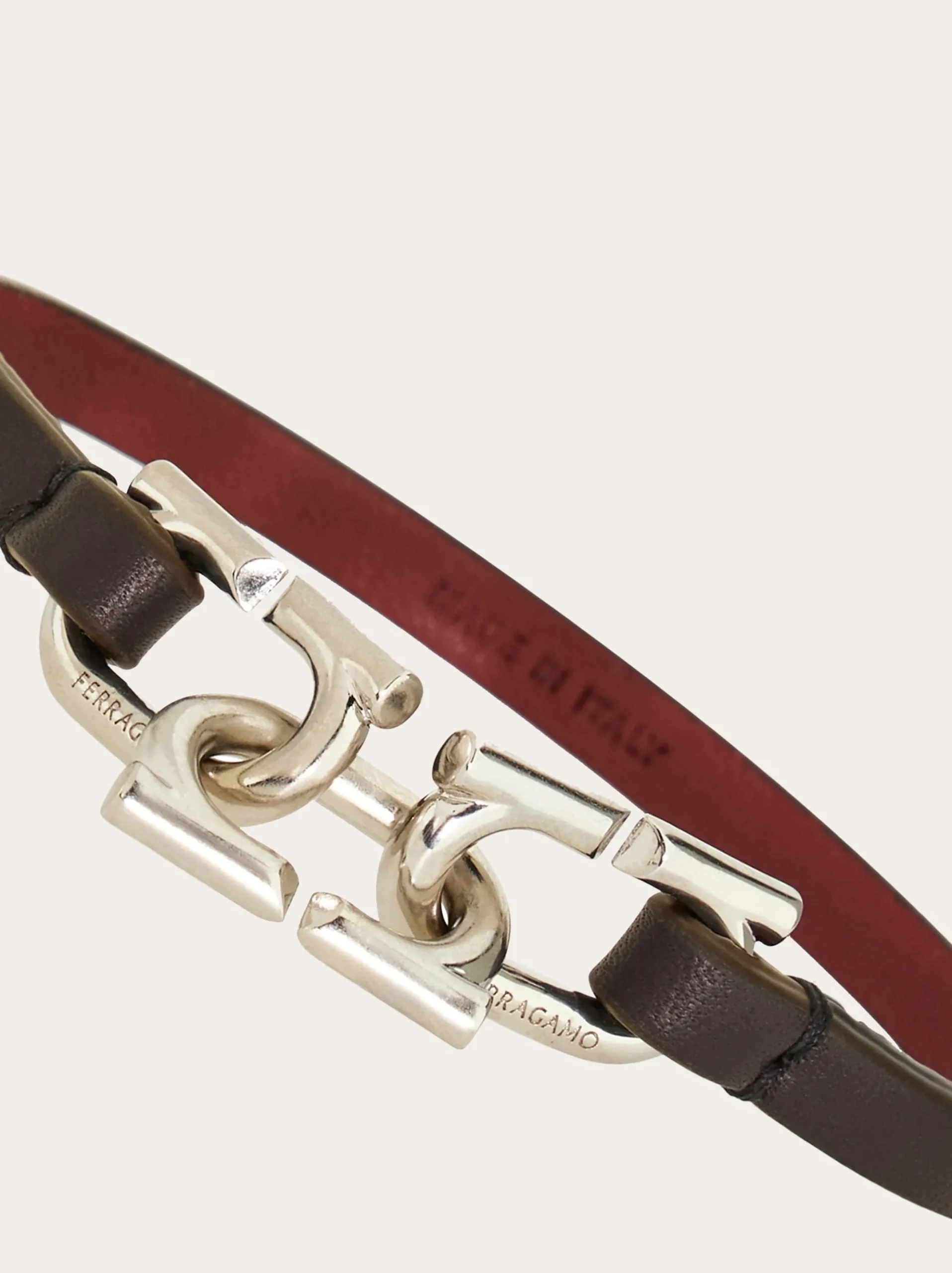 Bicolor Gancini bracelet - Men