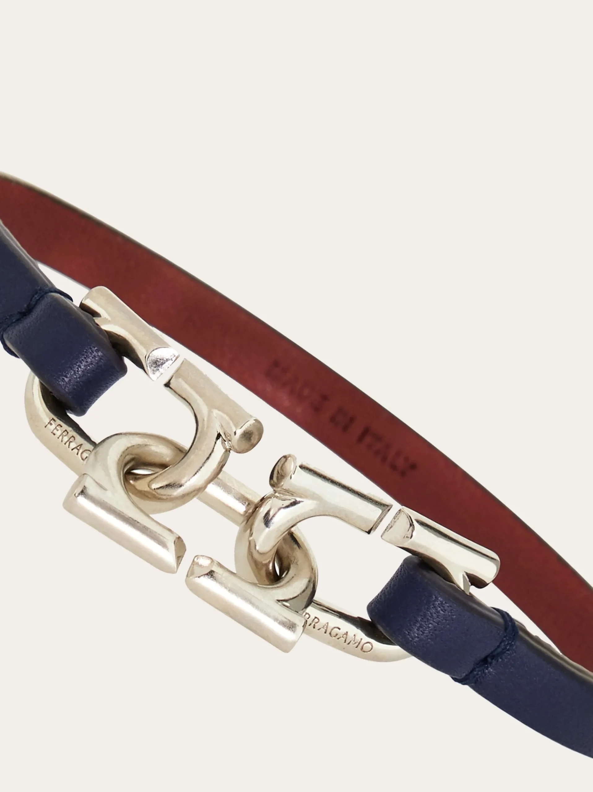 Bicolor Gancini bracelet - Men