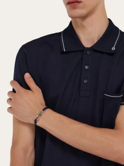 Bicolor Gancini bracelet - Men