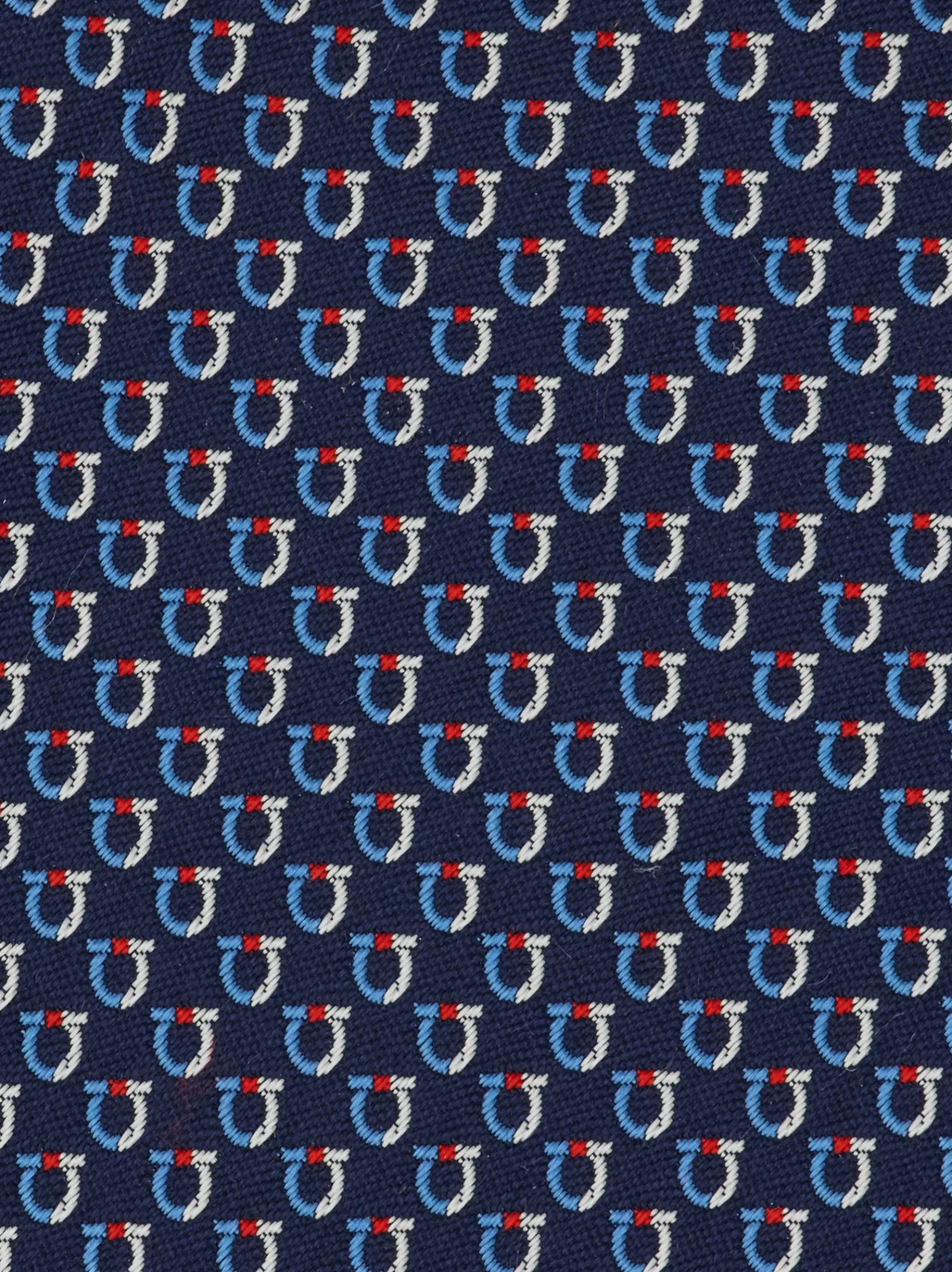Bicolor Gancini jacquard tie - Men