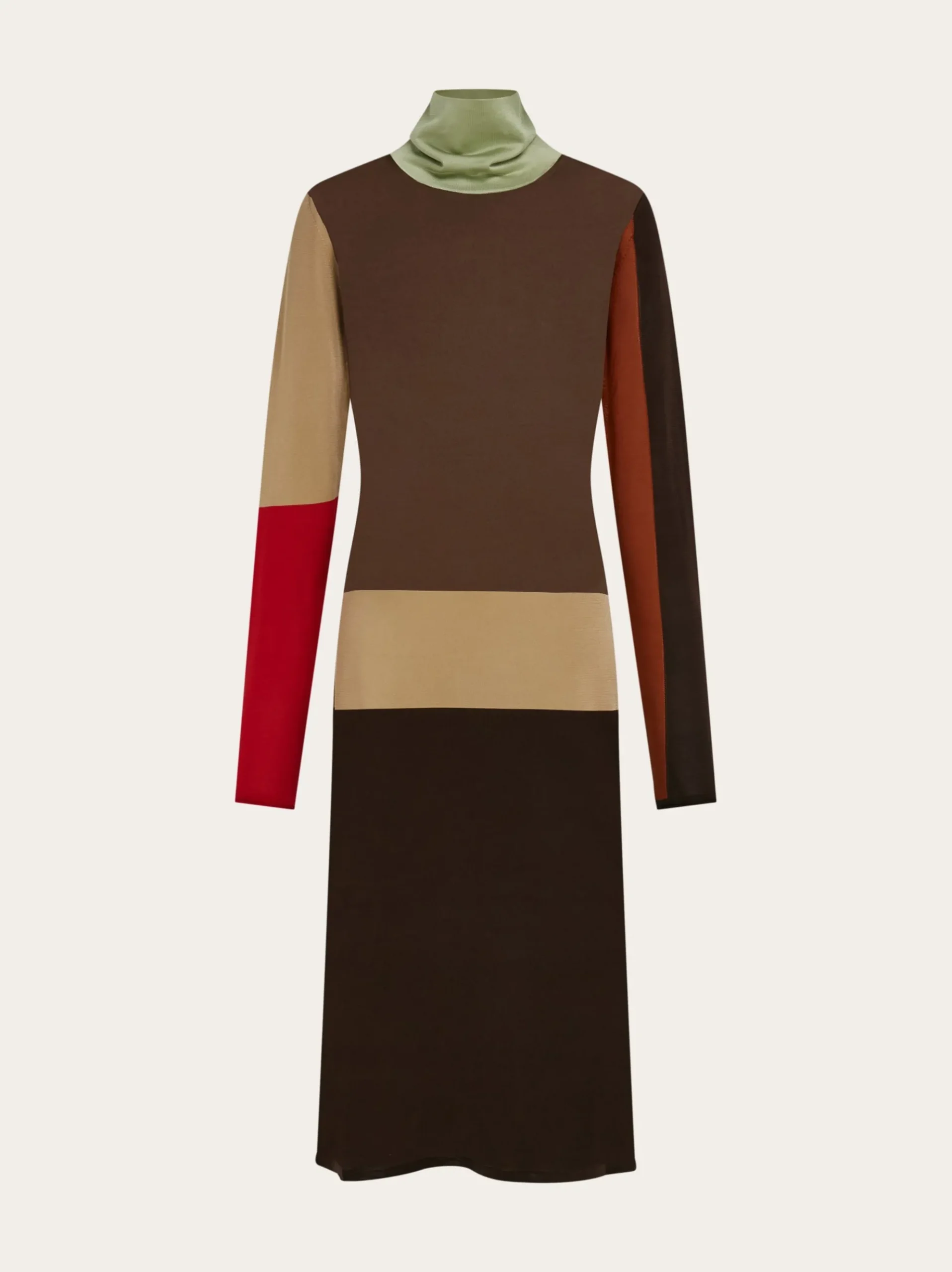 Block color dress - Women