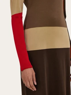Block color dress - Women