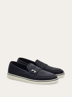 Boat shoe loafer with Gancini ornament - Men