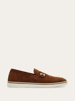 Boat shoe loafer with Gancini ornament - Men