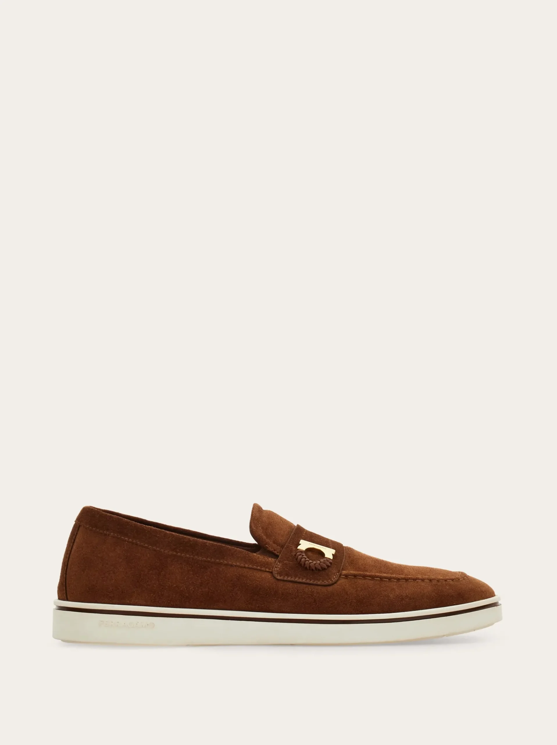 Boat shoe loafer with Gancini ornament - Men