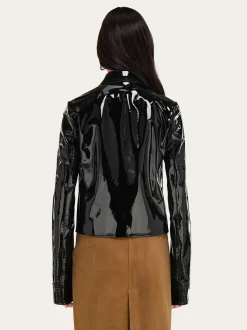 Boxy nappa jacket - Women