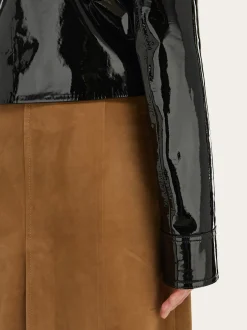 Boxy nappa jacket - Women