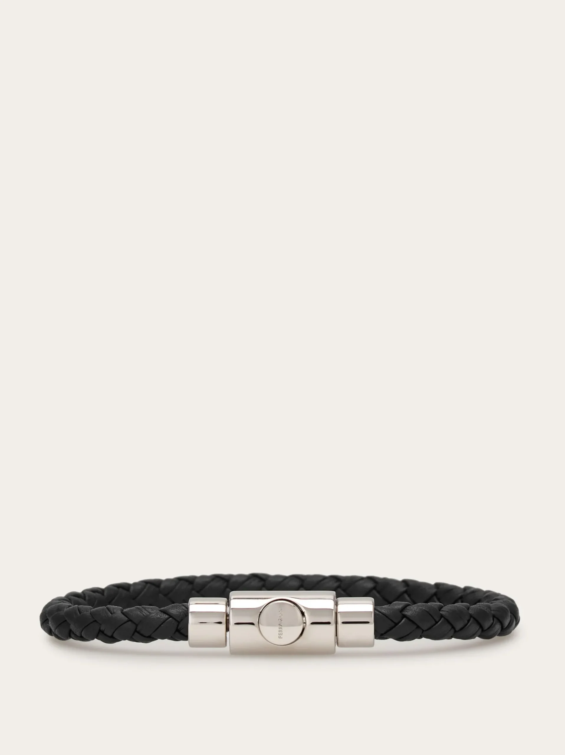 Braided leather bracelet (20cm) - Men