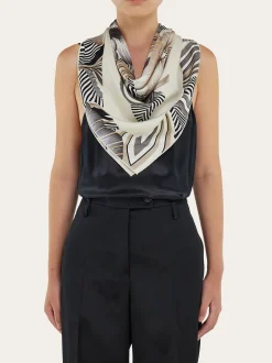 Brezza print silk scarf - Women