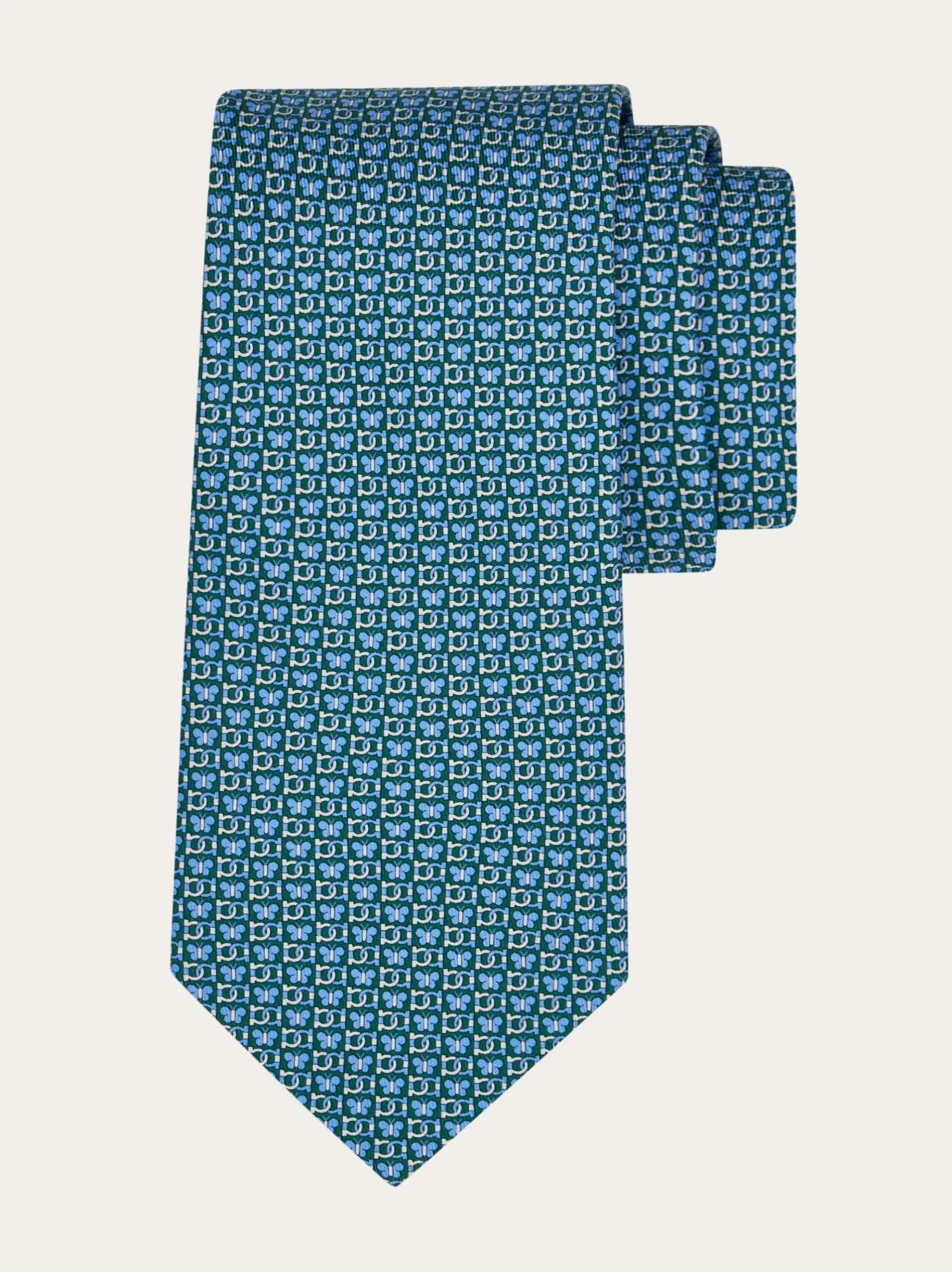 Butterfly print silk tie - Men