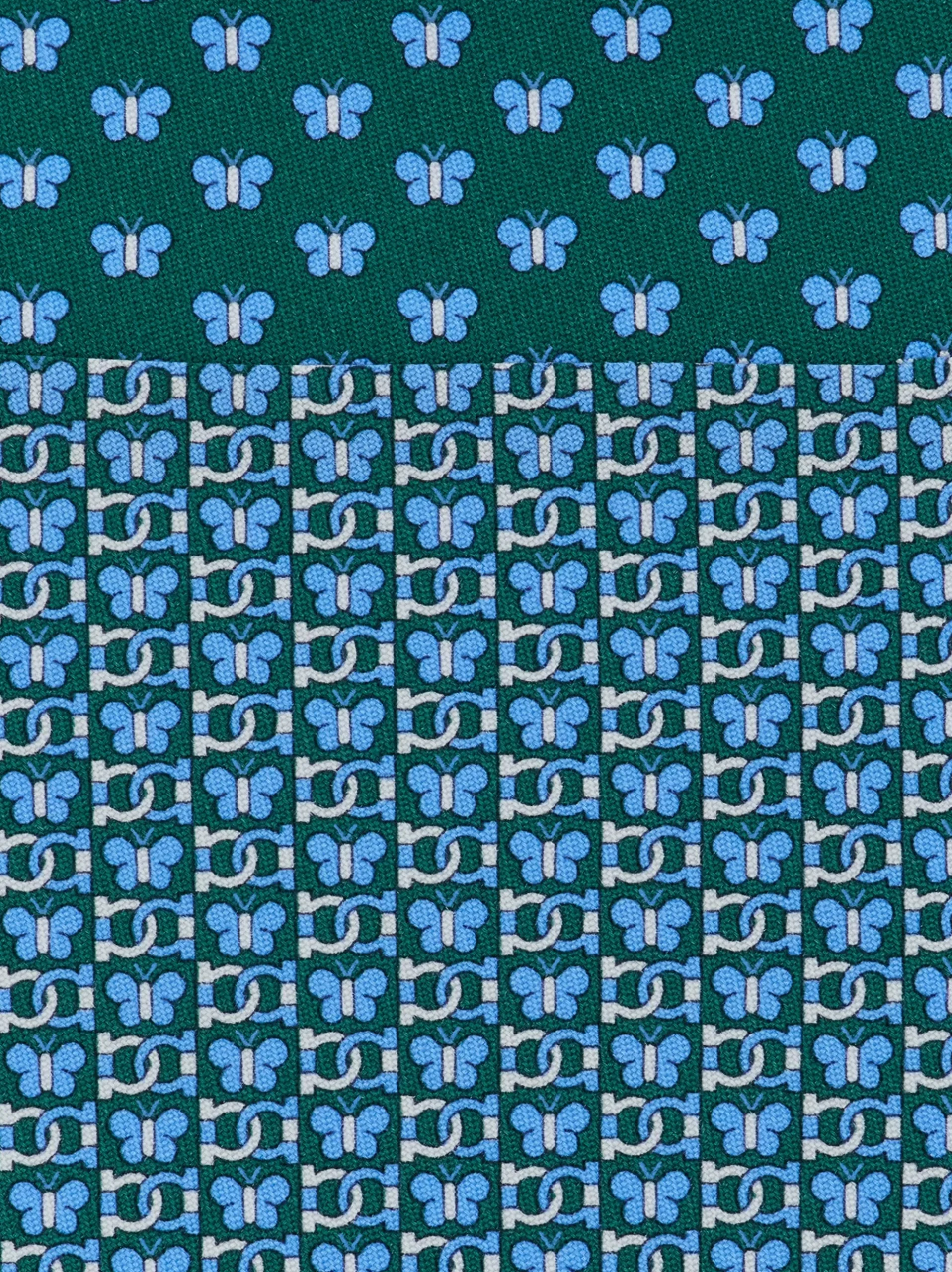 Butterfly print silk tie - Men
