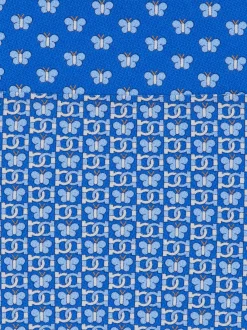 Butterfly print silk tie - Men