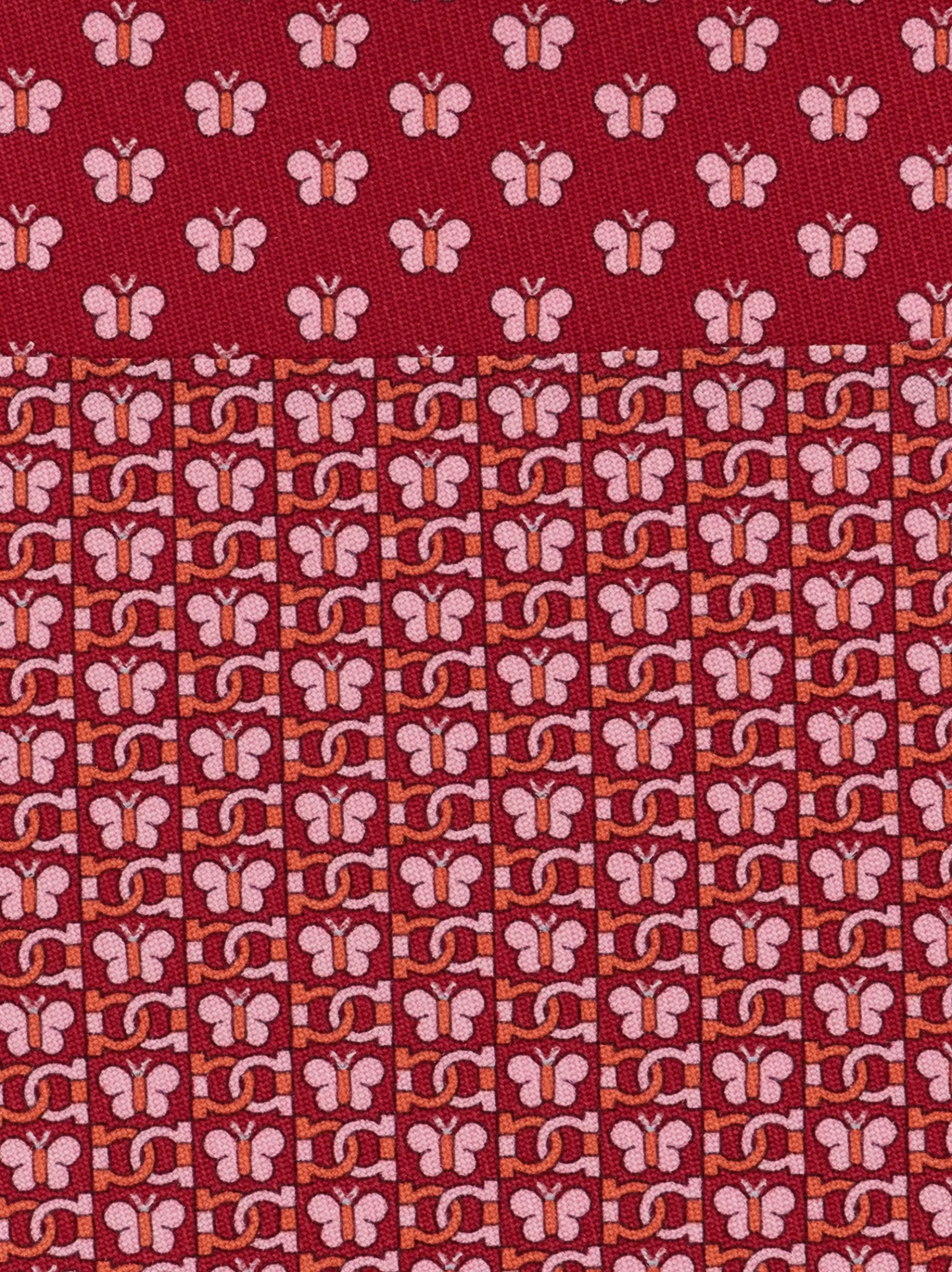 Butterfly print silk tie - Men