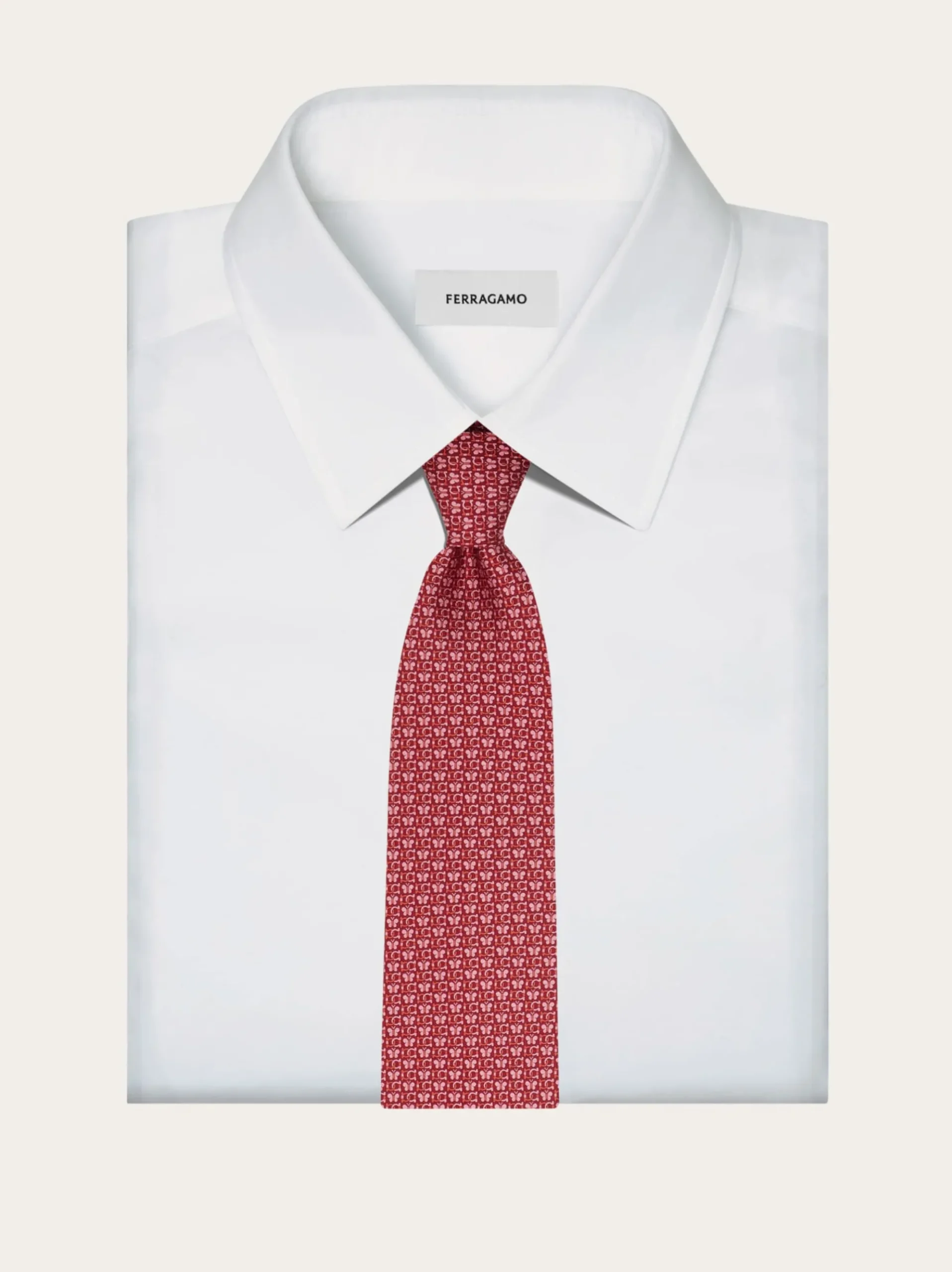 Butterfly print silk tie - Men