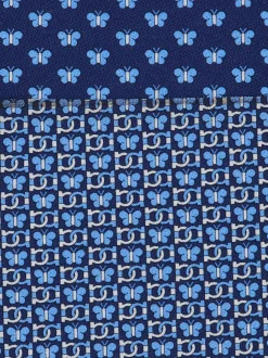 Butterfly print silk tie - Men